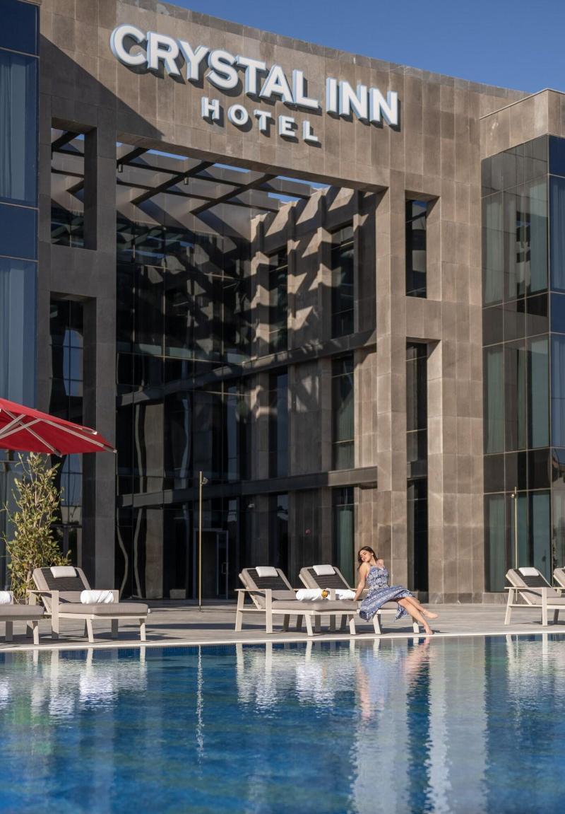Crystal Inn Hotel - Alamein (Adults Only) Ел Аламейн Екстериор снимка The hotel's pool